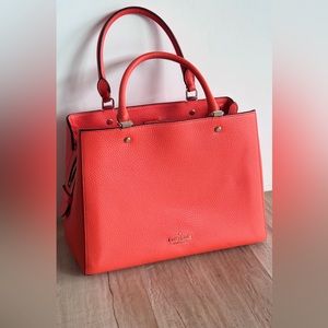 Never used Kate spade Medium Leila Satchel with cross body strap accessory.